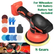 150mm Cordless Car Polisher Buffer Machine Polishing+Accessory For Milwaukee 18V