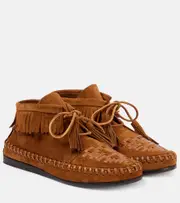 [Isabel Marant] Isabel Marant Felsa fringed suede ankle boots UK 2 brown