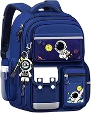 [Quooyong] Backpack For Kids Boys School Backpack With Wide Shoulder Straps New Semester Gifts Bag Space Theme