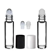 12 Essential Oil Perfume Roller Bottles, 10ml, Refillable, Aromatherapy 1/3 oz.