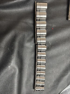 Snap On Socket Set 1-1/4-1/2 Set Of 13. 1/2 Drive 6 Point