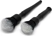 Ultra-Soft Detailing Brush Set, Comfortable Grip and Scratch-Free Cleaning for Exterior, Interior Panels, Emblems, Badges, Gauge Cluster, Infotainment Screen
