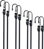 Bungee Cords with Hooks 8 Pack Bungee Cord Includes 12 inches 18 inches 24 inch