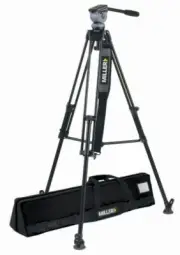 Miller DS-10 Aluminum Tripod System consists of DS-10 Fluid Head,DS 1-Stage #828