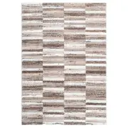 Brand Ventures Nola Shapes Beige Brown Rug