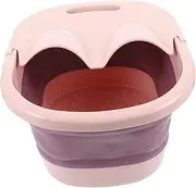 GLEAVI 1Pc Footbath Foot soak bucket Folding foot bath basin kids bathtub foot soak tub collapsible Foot Soaker foot basin Foot Soak Basin Household Foot Massage Basin sole of foot sink