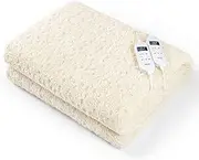 Electric Blanket Single Bed Soft Heated Mattress Cover/with Anti-mite Function/Overheat Protection System/Machine Washable/All Night Safety Use