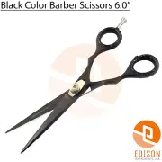 Black Color Salon Hair Cutting Scissors 6" Hair Stylist Shears Beard Moustache