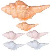 6 Pcs Conch Chopstick Rest Chopsticks Holder Macrame Cutlery Serving Utensils