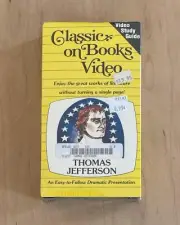 CLASSIC BOOKS ON VIDEO Thomas Jefferson (1987) Sealed Betamax Literature History