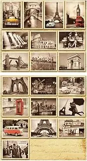 30PCS 1 Set Creative Postcards Artistic Beautiful Postcards, Building Style