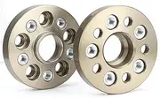 MKVAXR Spacers 2Pieces 25/30/30/35/40mm 7075 Aluminum Alloy Wheel Spacers Adapters PCD 5x100 CB=57.1mm Suit, for Universal Car Shims Plate Car Wheel Spacer(Black 30mm)