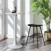 Levede 2x Round Marble Bar Tables White