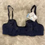 B.tempt’d 32C Bra Blue Shadow Scene Underwire Unlined Btemptd 951268 NEW