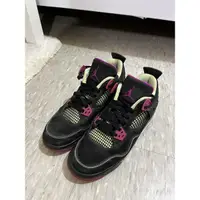 在飛比找蝦皮購物優惠-air jordan 4代 黑紫 5Y 30TH OG