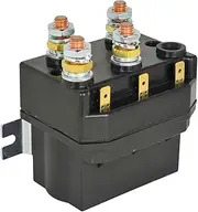 XYZIL 500 Amp 12V Winch Contactor Relay Solenoid DC88P-1000 Compatible with Albright Compatible with Warn 4 Terminals w/Mount Bracket DC88P Motor Reversing