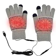 [Generic] Heated Gloves for Men | Hand Warming Gloves Adjustable Electric Heated Gloves | Mens Heated Gloves Touchscreen Heated Riding Gloves for Winter Cold Weather