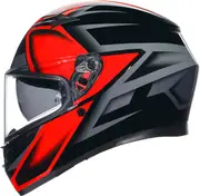 AGV K3 Compound, full face helmet , color: Black/Red , size: L
