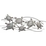 LVD Wall Art Metallic Turtle Home/Room Wall Hanging Decor Display 94.5x33cm