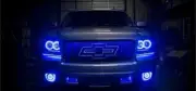 Chevy Tahoe Avalanche Suburban 07-13 Bluetooth RGB LED FOG light Halo Ring Kit