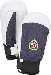 [HESTRA] Army Leather Patrol Junior Mitt (Youth 4-13yrs) | Waterproof, Insulated Leather Kids Mittens for Skiing, Snowboarding & Playing in The Snow