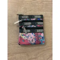 在飛比找蝦皮購物優惠-全新粉彩色LESPORTSAC 三層多功能小零錢包