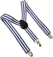 [HISUNBEN] Children's Men's Braces Wide Elastic – Adjustable Length Y-Shape with Strong 3 Clips Braces Belt for Women Baby from 1-15 Years-7
