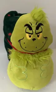 Dr Seuss The Grinch Plush & Throw Blanket 48" x 58" Kids Christmas Gift Set NWT
