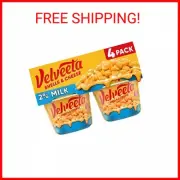 Velveeta Shells & Cheese Microwavable Macaroni & Cheese Cups, 2% Milk Cheese 4ct
