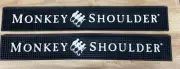 2 Pack of New Monkey Shoulder Whisky Bar Mat 24” X 3.5”
