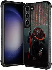Compatible with Samsung Galaxy S25 Plus S24 Plus Case,Samurai Case for Boys Man,Soft TPU Bumper Desgin Anti-Scratch Shockproof 6.7-in