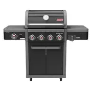 Coleman Revolution 4 Burner BBQ with Side Burner - Black Gloss