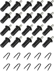 Spring Shutter Repair Pins- Plastic Blinds Repair Pins Plantation Shutter Louvers Staples Replacement Shutter Pins for Loaded Plantation Movable Blade Repair Parts