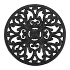 Round Cast Iron Trivet 6.7Inch Iron Heat-Insulation Trivet Non-Slip8474