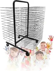 Art Drying Rack,(38-Layer Shelf) Metal Art Work Storage Display Rack,Classroom Drying Rack,Space Saving Rack for Suitable for Drying Oil Paintings Art School and at Home