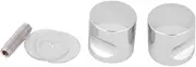 Shower Bath Screen Door knob Handle, Round Chrome Glass Door Handle Pull Handle knob,Home Bathroom Shower Glass Door Hardware Parts Replacement (Aluminiumlegering*3)