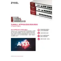 在飛比找蝦皮購物優惠-ZYXEL ATP100 200 500 800智能防火牆(