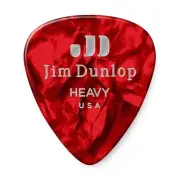 Dunlop Geniune Celluloid Classics Picks (12 Pack, Heavy, Red Pearl)