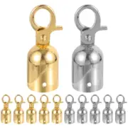 12 Pcs Rope End Stop Stainless Hook Decking Stopper Cord Cap with