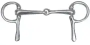 Showman Chrome plated MINI HORSE PONY HALF CHEEK SNAFFLE DRIVING BIT w/ 5" mouth