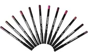 12 Colours Professional Lipstick Lip Liner, Waterproof Lip Liner, Contour Pens with Lid, Matte Waterproof Lip Liner Set, Long-Lasting Lip Liner