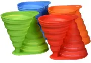 8pcs Silicone Funnel Set Mini Foldable Kitchen Oil Funnel For Filling Bottles