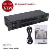 231 Dual 31 Segment Professional Equalizer 1/4" TRS f/KTV Bar Performance Tuning