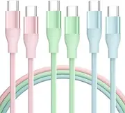 Phone Charger Fast Charging Cable 3 Pack 6 ft USB c Cable