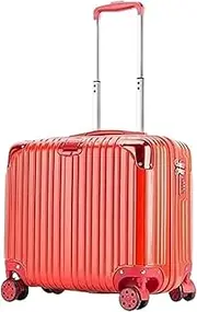 [KYUSAR] Carry On Luggages Suitcase 18inch Luggage Light Hard Edge Suitcase Small Boarding Carry On Luggage Suitcase Luggage Suitcases (Color : Red, Size : 18inch)