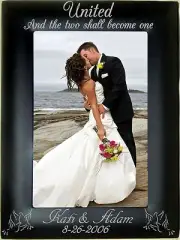 Personalized Metal Picture Frames 4x6 5x7 8x10 Custom Wedding Party Family Gifts
