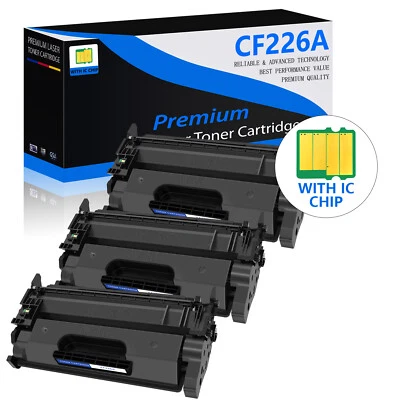 3PK 26A CF226A Toner For HP Laserjet Pro MFP M426 M426fdw M402dn M402dw M402d