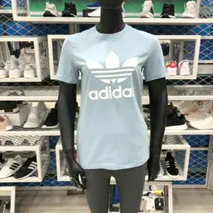 超低折扣優惠價愛迪達新款adidas Originals 天空淡藍經典短袖T恤CV9891范冰冰代言