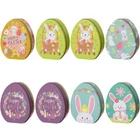 8x Rabbit Pattern Snacks Boxes Easter Eggs Candy Boxes with Rabbit Pattern for