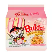 Samyang Buldak Cream Carbonara Hot Chicken Stir-Fried Instant Ramen Noodle 5 bag